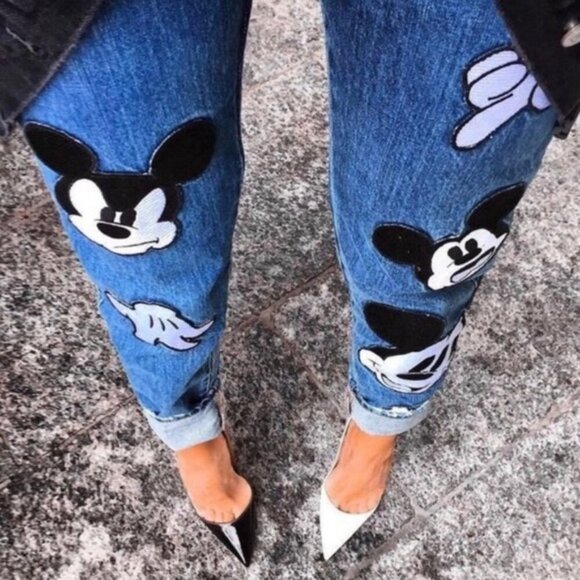 Zara X Disney Mickey Mouse Jeans - Picture 3 of 10